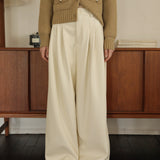 Faux Leather Wide Leg Pants