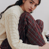 Caroline Cable Knit Top (White)