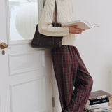 Caroline Cable Knit Top (White)
