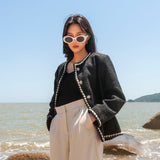 Anslie Tweed Jacket (Black)