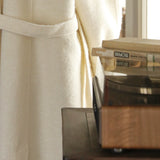 Wool Blend Belted Coat (White)