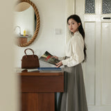 Wool Pleated Midaxi Skirt