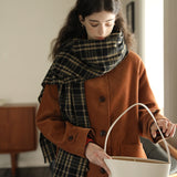 Corduroy Front Button-Up Coat