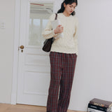 Caroline Cable Knit Top (White)