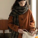 Corduroy Front Button-Up Coat