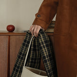 Corduroy Front Button-Up Coat