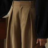Straight Cut Front Pleat Slacks