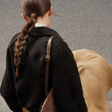 Pleated Cotton-Blend Skirt