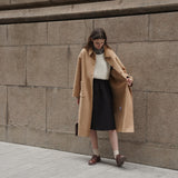 Raglan Sleeve 90% Wool Coat