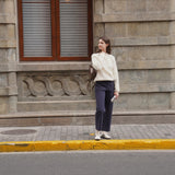 Pocket Wide-Leg Pant (Navy)