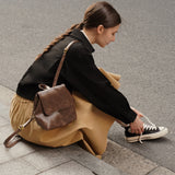 Pleated Cotton-Blend Skirt