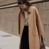 Raglan Sleeve 90% Wool Coat