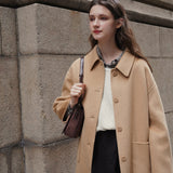 Raglan Sleeve 90% Wool Coat