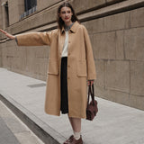 Raglan Sleeve 90% Wool Coat