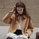 Raglan Sleeve 90% Wool Coat