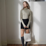 Straight-Cut Mini Skirt