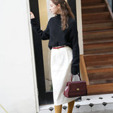 Slim Faux Leather Belt