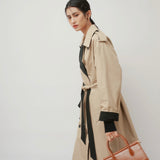 Double-Breasted Belted Trench Coat