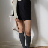 Straight-Cut Mini Skirt