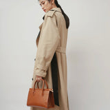 Double-Breasted Belted Trench Coat