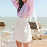 A-Line Detail Mini Skirt