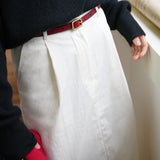 Slim Faux Leather Belt