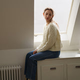 Whiskered Long Wide Jeans