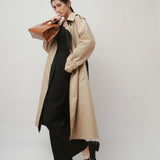 Double-Breasted Belted Trench Coat