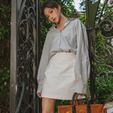A-Line Detail Mini Skirt